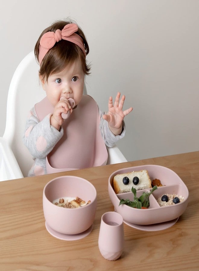 SAMiGO Silicone Baby Utensils - Self Feeding Spoons and Tiny Training Cup - First Stage Baby Led Weaning Supplies for 6 Months+ Infants - Set of 3 - Image 4